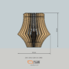 Laser Cut File Lamp Shades Project Template SVG DXF - VLA0520 - Image 3