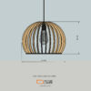 Laser Cut File Lighting Fixtures Project Template SVG DXF - VLP1720 - Image 3