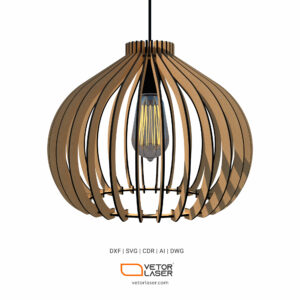 Laser Cut File Pendant Ceiling Light Fixtures Project Template SVG DXF VLP7821