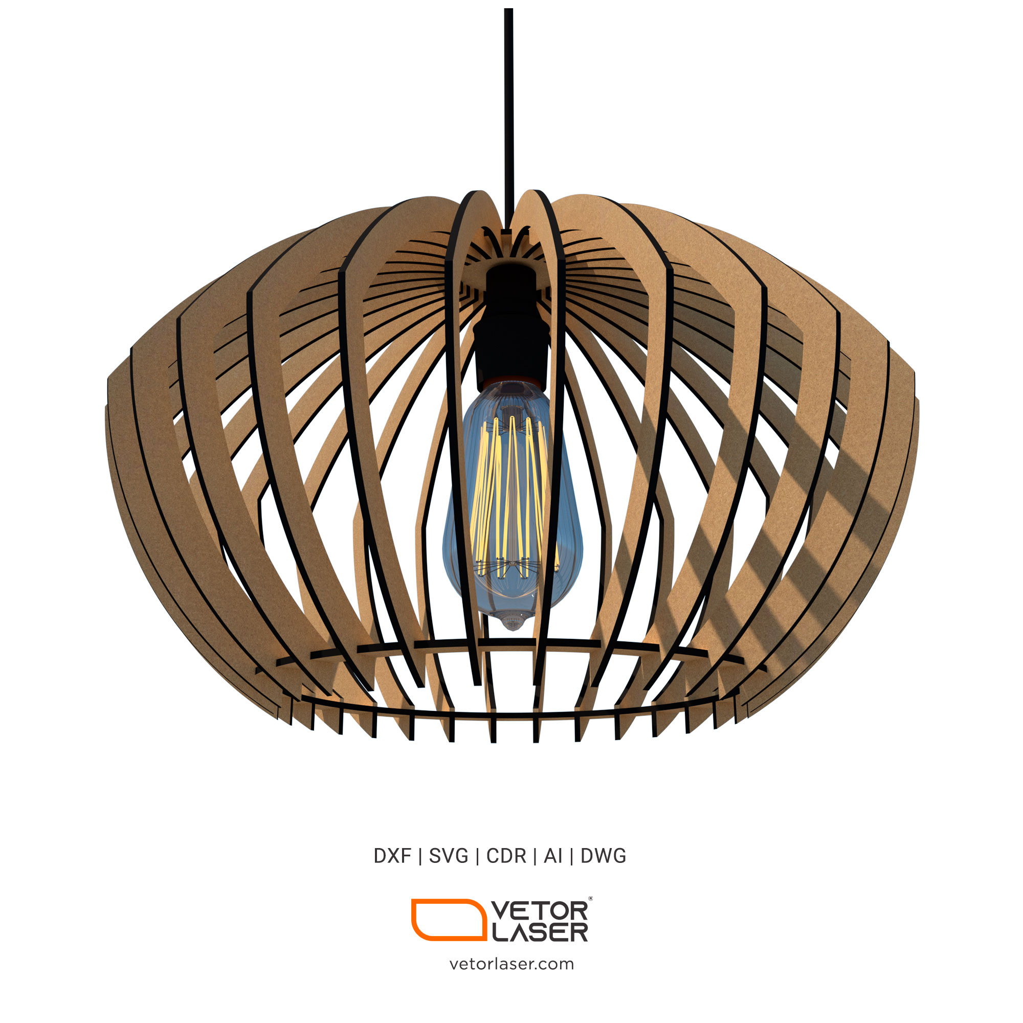 Laser Cut File Pendant Lamp Lighting Fixtures Project Template SVG DXF –  VLP7621 - Laser Cut Files Projects DXF and SVG