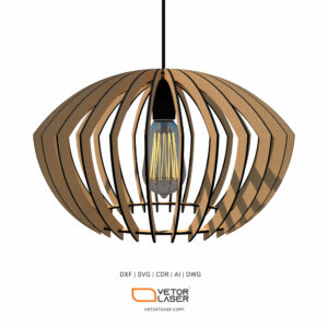 Laser Cut File Pendant Lamp Lighting Fixtures Project Template SVG DXF - VLP7621