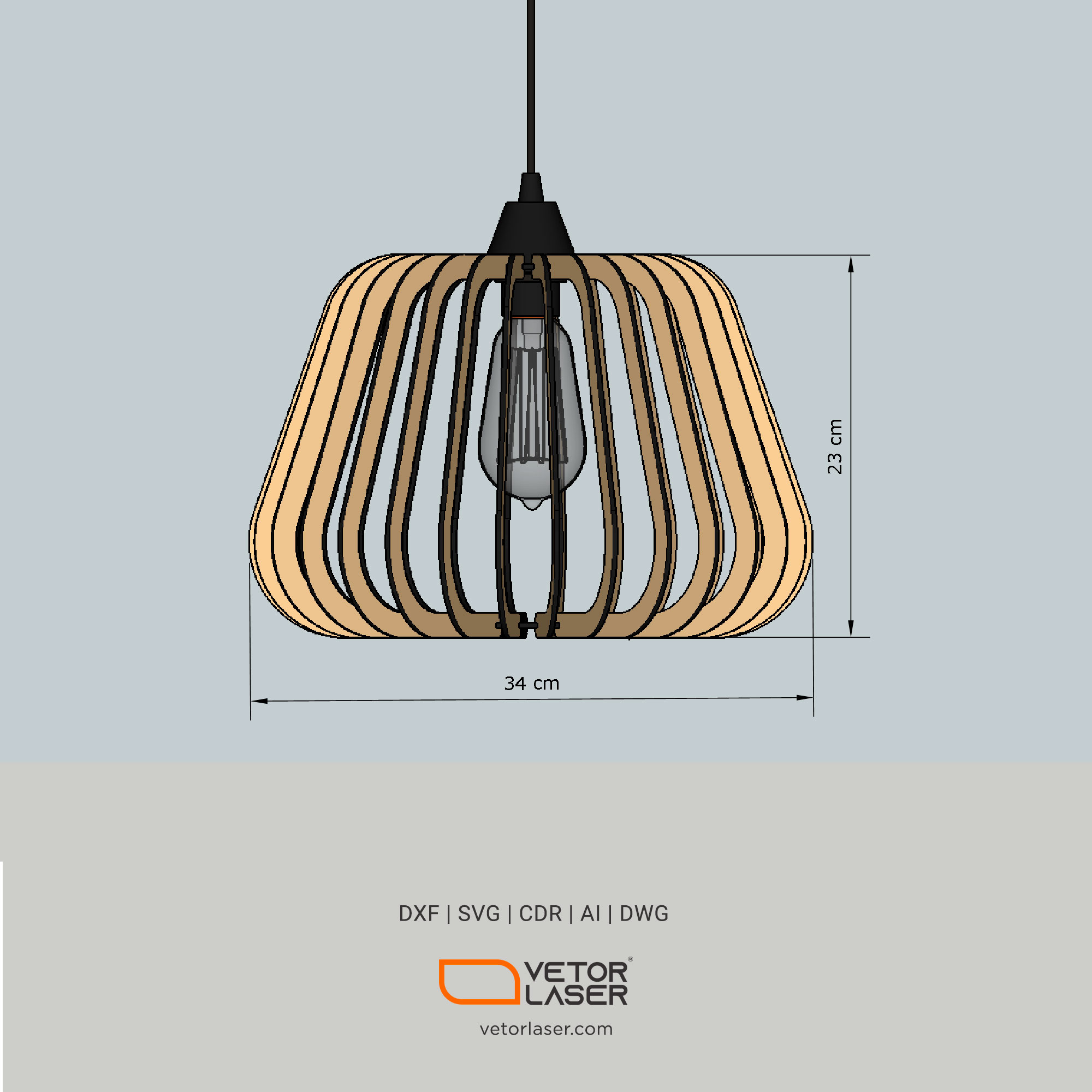 Laser Cut File Lamp Shades Project Template SVG DXF – VLA0620 - Laser Cut  Files Projects DXF and SVG