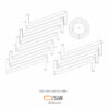 Laser Cut File Pendant Lamp Project Template Patterns SVG DXF - VLP6421 - Image 4