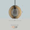 Laser Cut File Pendant Lighting Fixtures Project Template SVG DXF - VLP5721 - Image 3