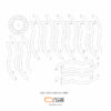 Laser Cutter File Pendant Lighting Fixtures Project Template SVG DXF - VLP5621 - Image 4