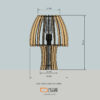 Laser Cutting File Lamp Shades Project Template SVG DXF - VLA0720 - Image 3
